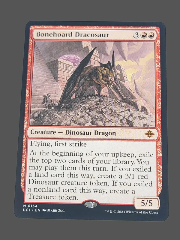 Bonehoard Dracosaur Holo MTG Proxy | Lost Caverns of Ixalan