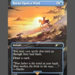 Borne Upon a Wind Holo MTG Proxy | Secrets of the Sphinx