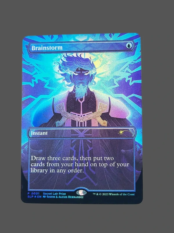 Brainstorm Foil MTG Proxy | Secret Lair Prize