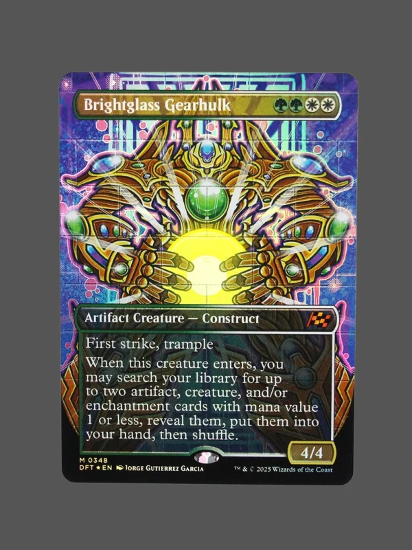 Brightglass Gearhulk Foil MTG Proxy | Duskmourn