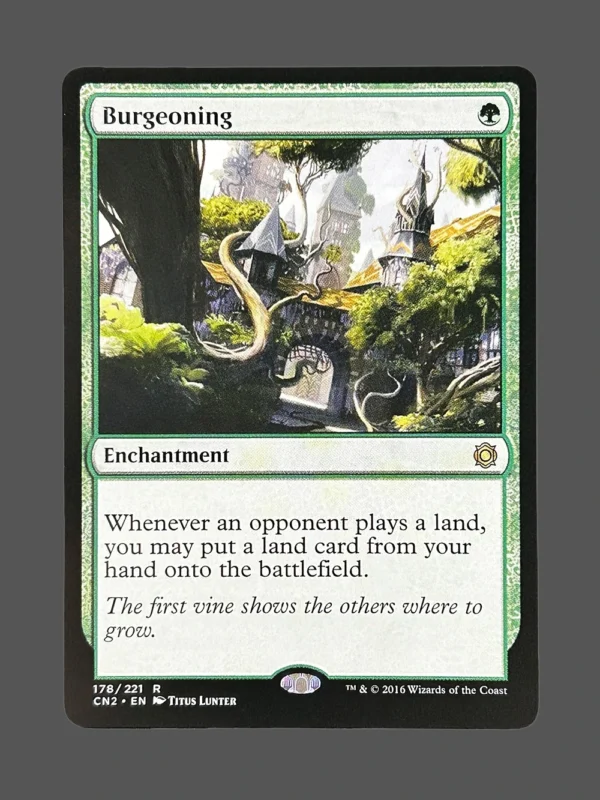 Burgeoning Holo MTG Proxy | Conspiracy: Take the Crown