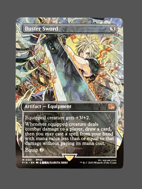 Buster Sword Holo MTG Proxy | Final Fantasy