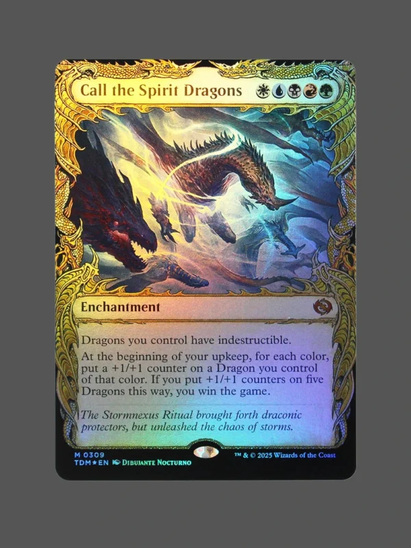 Call the Spirit Dragons Foil MTG Proxy | The Dark Moon
