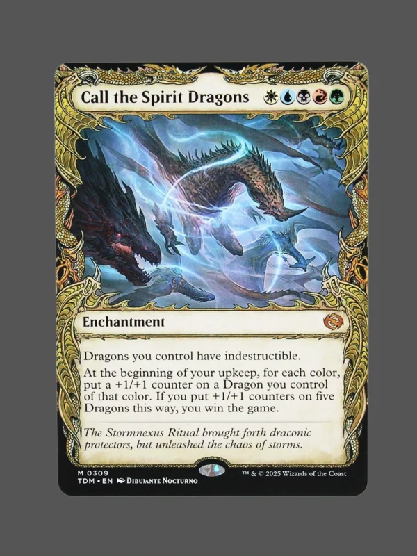 Call the Spirit Dragons Holo MTG Proxy | The Lost Caverns of Ixalan