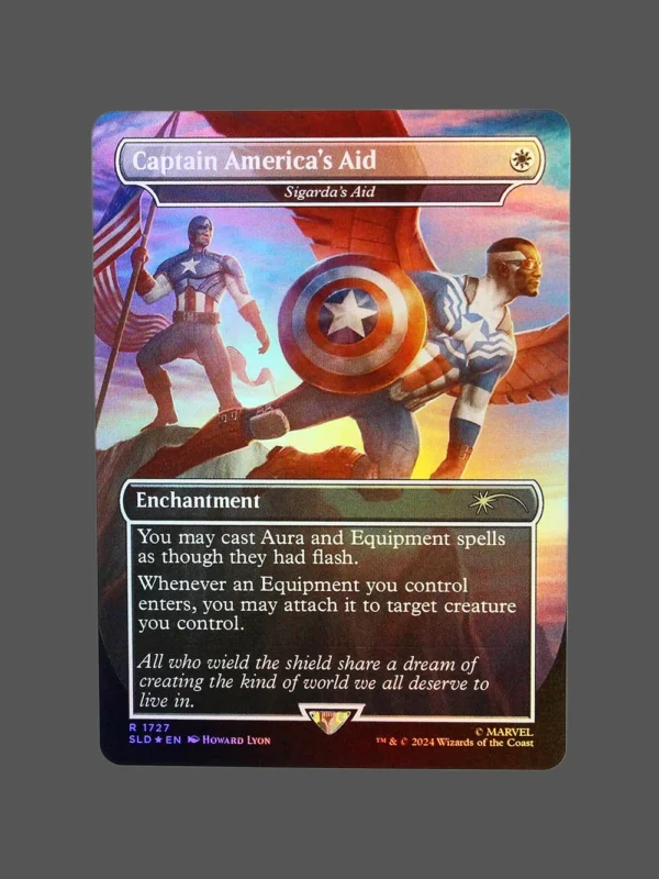 Captain America's Aid Foil MTG Proxy | Secret Lairs