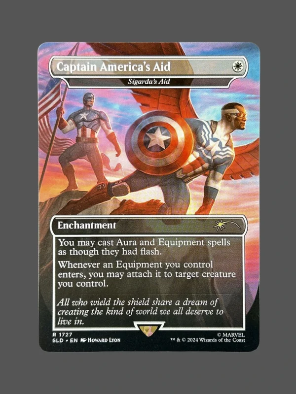 Captain America's Aid Holo MTG Proxy | Secret Lairs