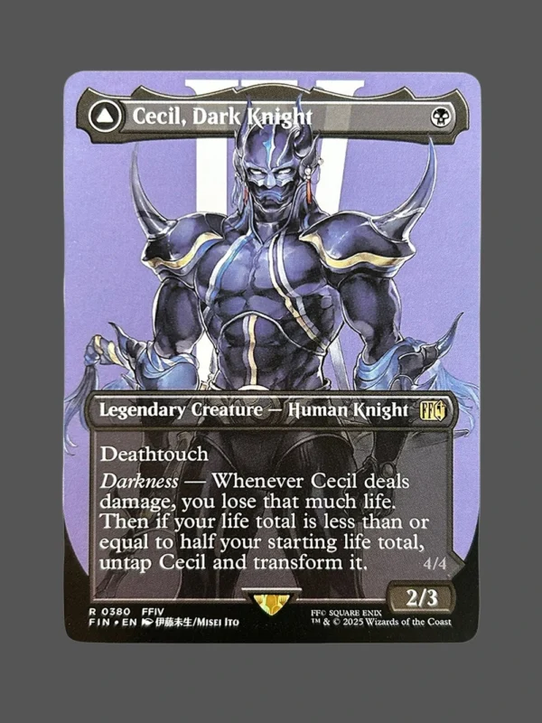 Cecil, Dark Knight Holo MTG Proxy | Final Fantasy IV