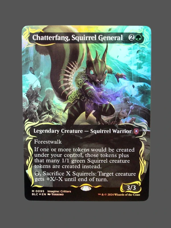 Chatterfang, Squirrel General Foil MTG Proxy | Bloomburrow