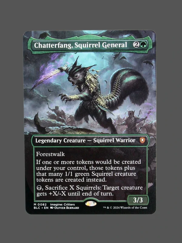 Chatterfang, Squirrel General Holo MTG Proxy | Bloomburrow