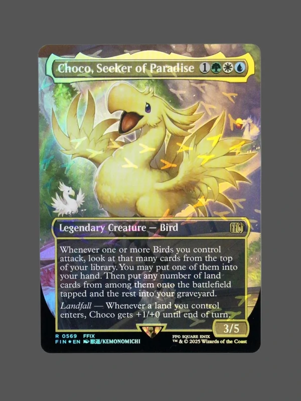 Choco, Seeker of Paradise Foil MTG Proxy | Kemonomichi