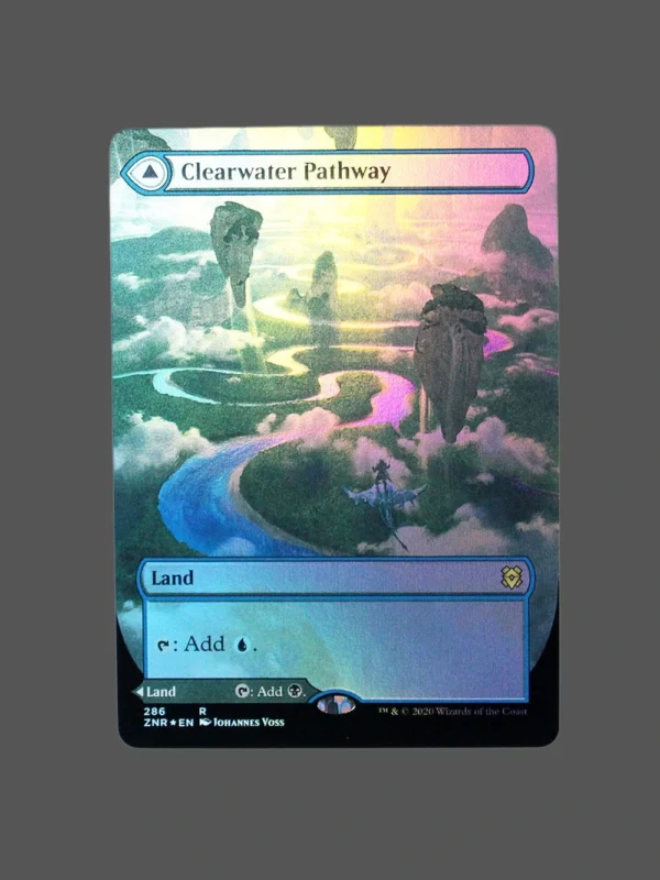 Clearwater Pathway Foil MTG Proxy | Zendikar Rising