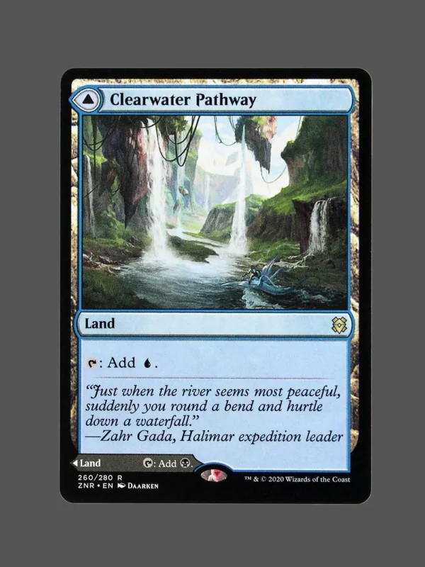 Clearwater Pathway Holo MTG Proxy | Zendikar Rising