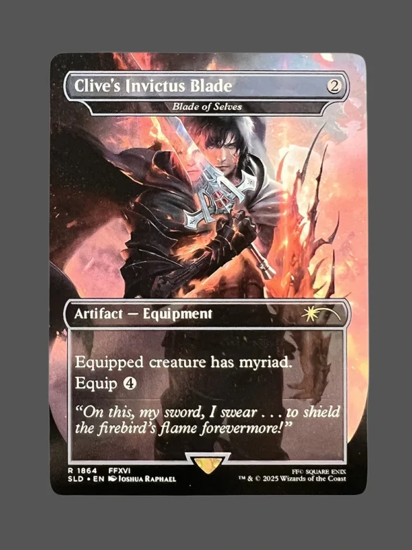 Clive's Invictus Blade Holo MTG Proxy | Secret Lair Drop