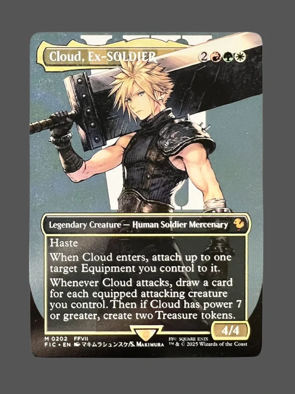 Cloud, Ex-SOLDIER Holo MTG Proxy | Final Fantasy VII