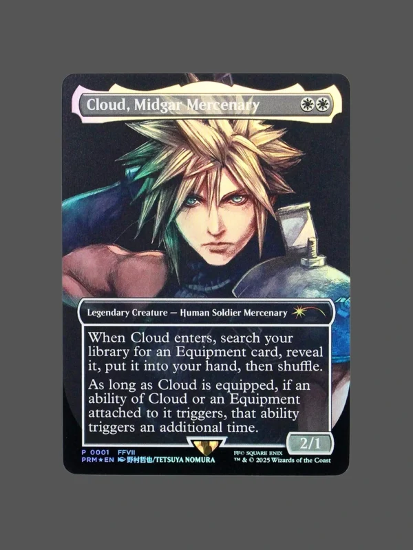 Cloud, Midgar Mercenary Foil MTG Proxy | PRM