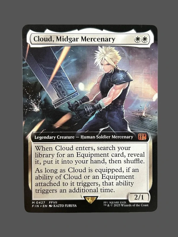 Cloud, Midgar Mercenary Holo MTG Proxy | Final Fantasy