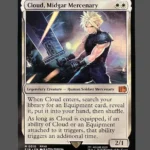 Cloud, Midgar Mercenary Holo MTG Proxy | Final Fantasy