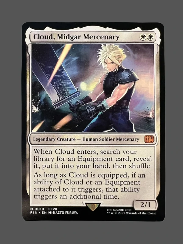 Cloud, Midgar Mercenary Holo MTG Proxy | Final Fantasy