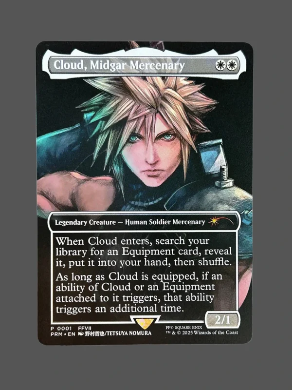 Cloud, Midgar Mercenary Holo MTG Proxy | Final Fantasy
