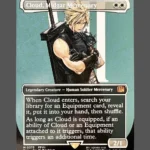 Cloud, Midgar Mercenary Holo MTG Proxy | Final Fantasy VII