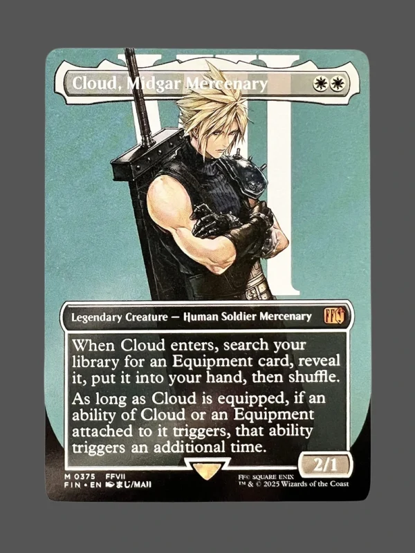 Cloud, Midgar Mercenary Holo MTG Proxy | Final Fantasy VII