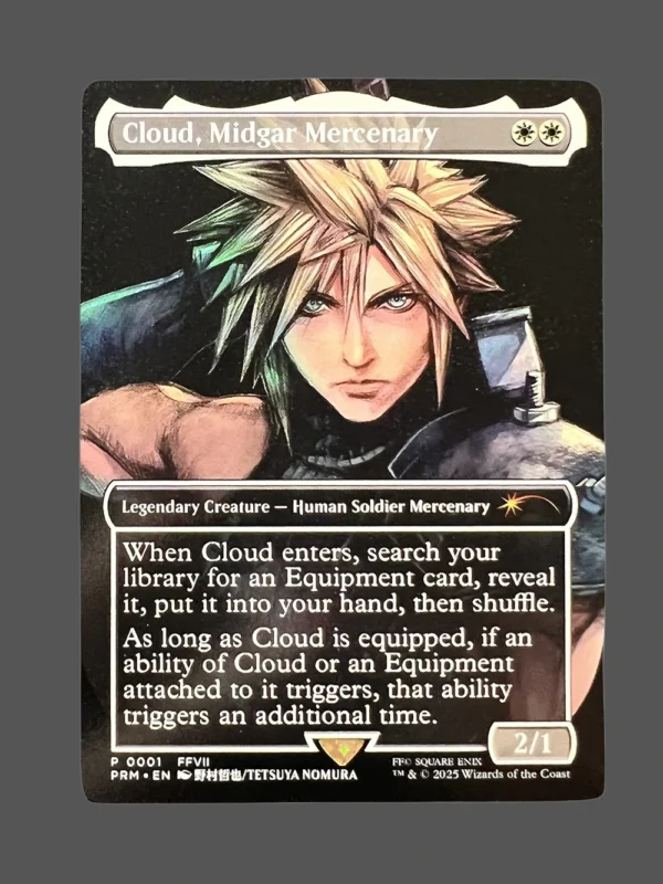 Cloud, Midgar Mercenary Holo MTG Proxy | Final Fantasy VII