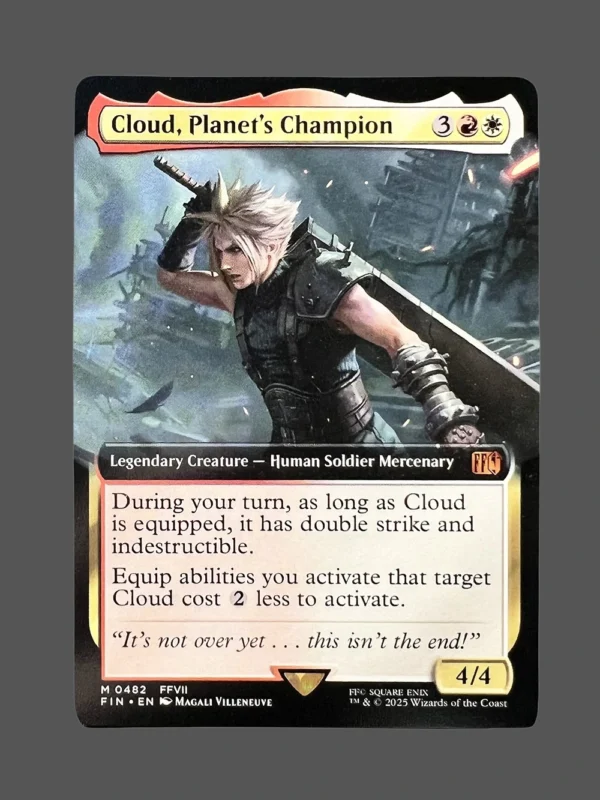 Cloud, Planet's Champion Holo MTG Proxy | Final Fantasy