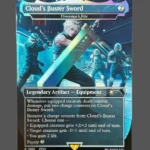 Cloud's Buster Sword Foil MTG Proxy | Secret Lair Drop