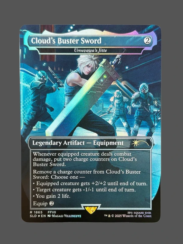 Cloud's Buster Sword Foil MTG Proxy | Secret Lair Drop