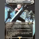 Cloud's Buster Sword Holo MTG Proxy | Secret Lair