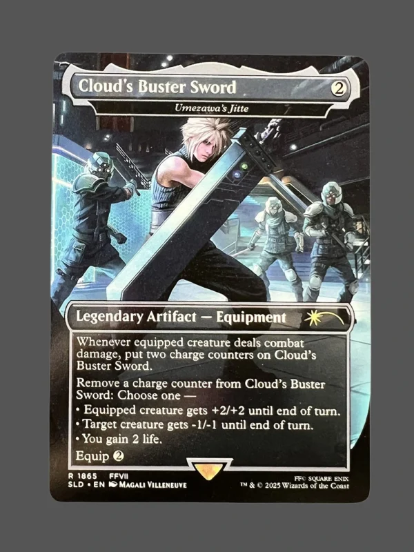 Cloud's Buster Sword Holo MTG Proxy | Secret Lair