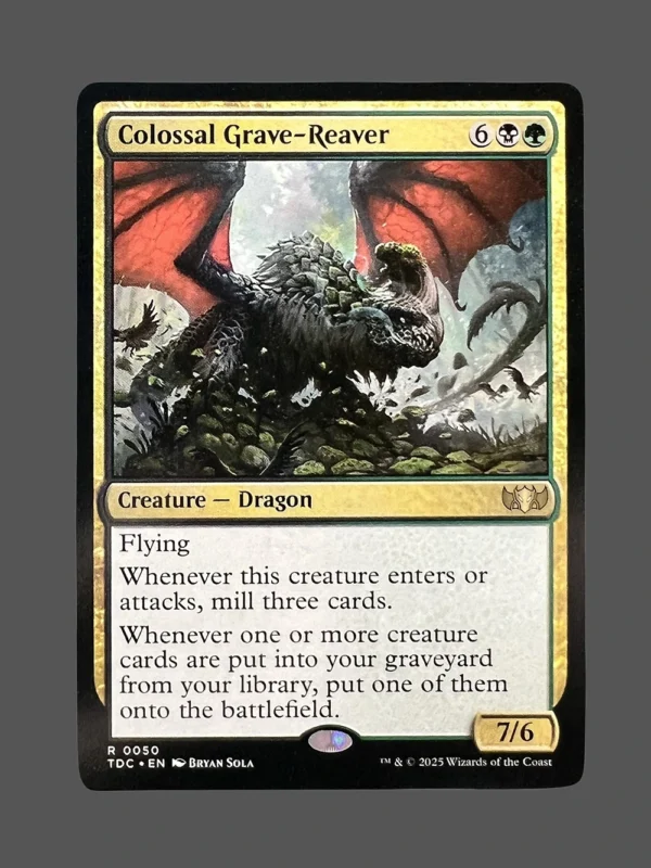Colossal Grave-Reaver Holo MTG Proxy | The Lost Caverns of Ixalan
