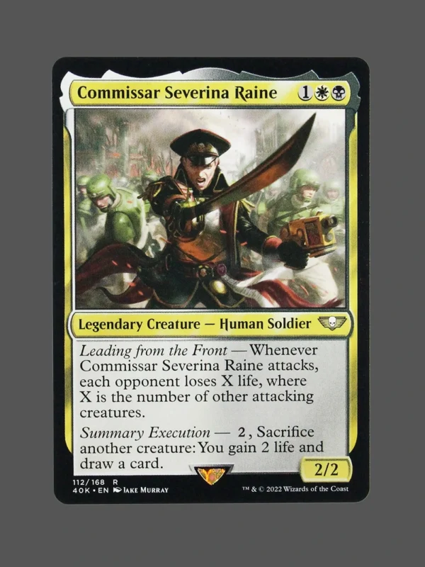 Commissar Severina Raine Holo MTG Proxy | Adventures in the Forgotten Realms