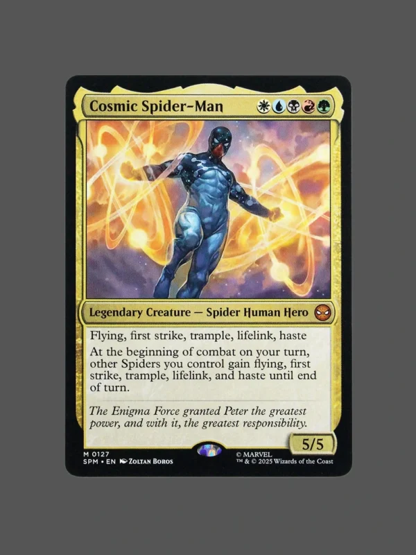 Cosmic Spider-Man Holo MTG Proxy | Marvel Snap