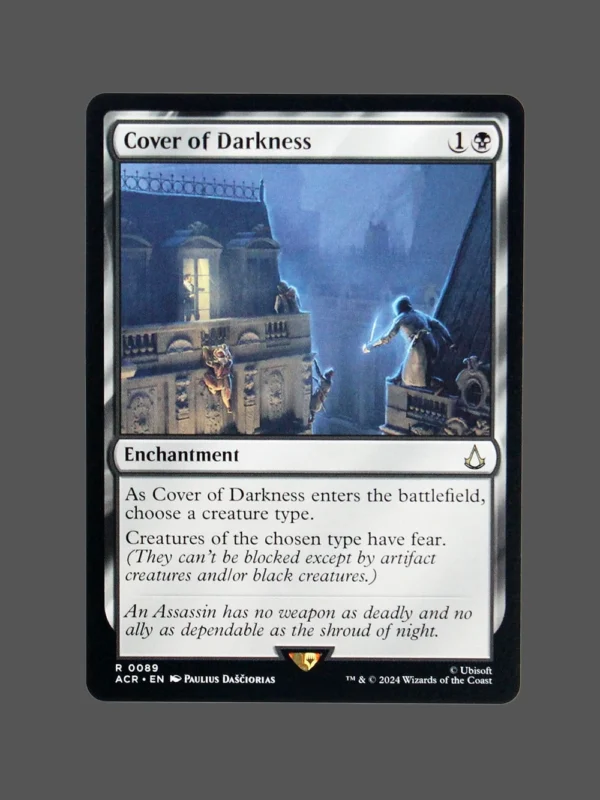 Cover of Darkness Holo MTG Proxy | Adventures in the Forgotten Realms