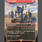 Cow-tapult Holo MTG Proxy | Streets of New Capenna