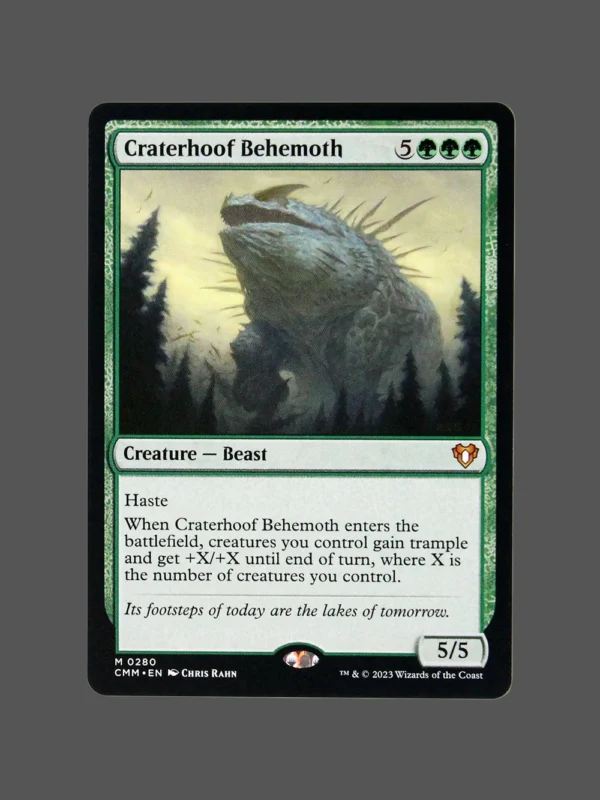 Craterhoof Behemoth Holo MTG Proxy | Commander Masters