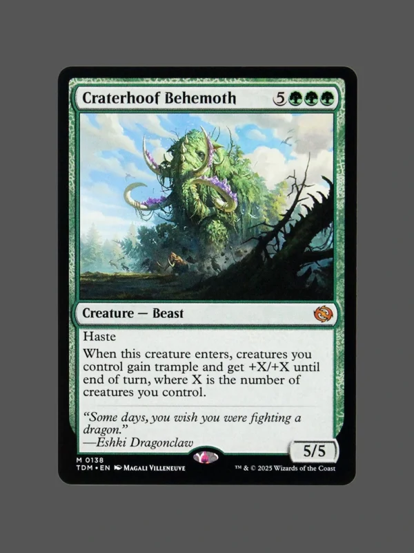 Craterhoof Behemoth Holo MTG Proxy | The Lost Caverns of Ixalan