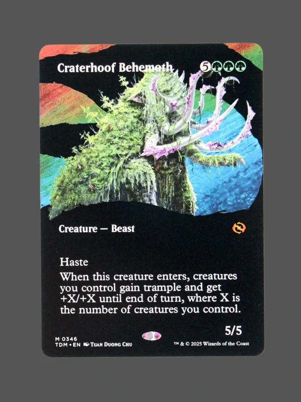 Craterhoof Behemoth Holo MTG Proxy | The Lost Caverns of Ixalan