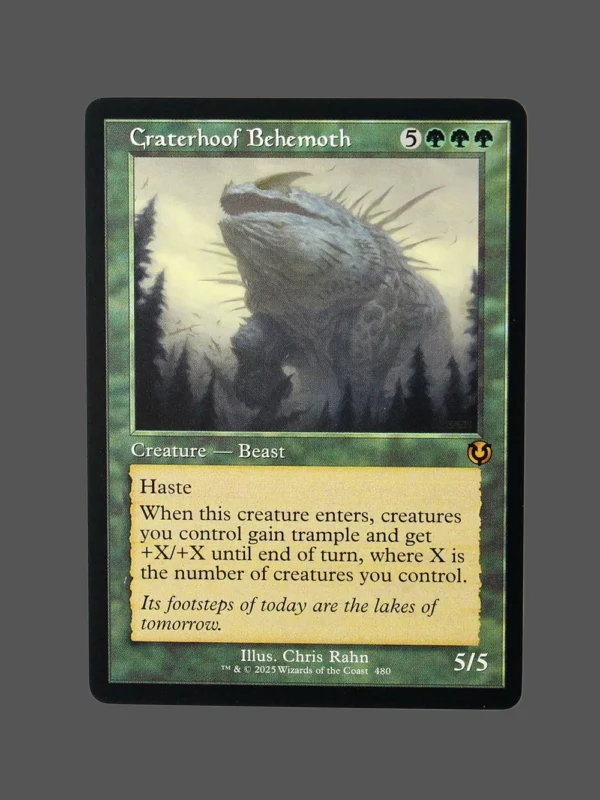 Craterhoof Behemoth Regular MTG Proxy | The Lost Caverns of Ixalan