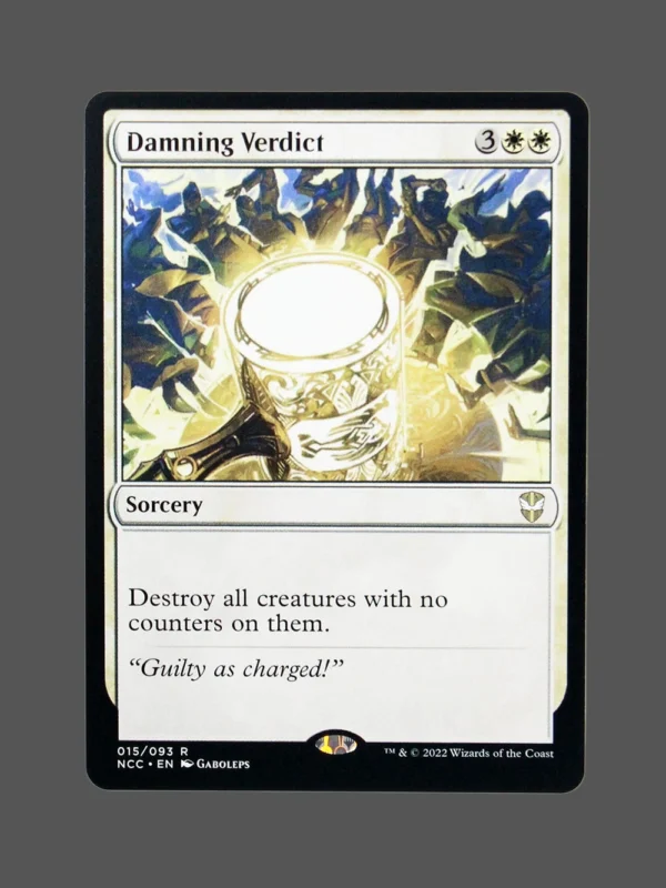 Damning Verdict Holo MTG Proxy | New Capenna