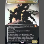Dark Leo & Shredder Foil MTG Proxy | Mutant Ninja Turtles