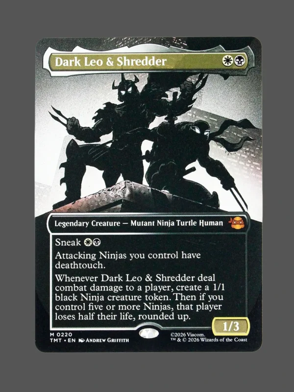 Dark Leo & Shredder Holo MTG Proxy | TMT