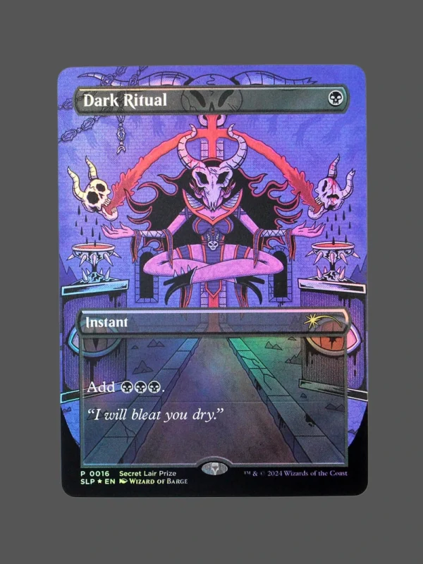 Dark Ritual Foil MTG Proxy | Secret Lair Prize