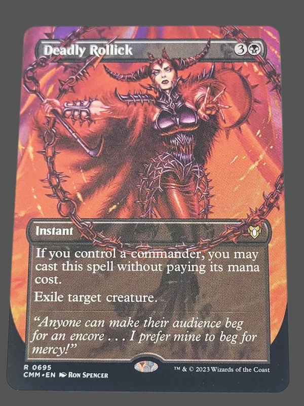 Deadly Rollick Holo MTG Proxy | Commander Legends: Battle for Baldur's Gate
