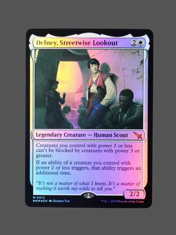 Delney, Streetwise Lookout Foil MTG Proxy | March of the Machine