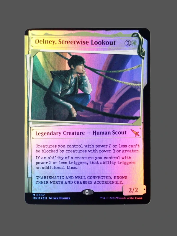 Delney, Streetwise Lookout Foil MTG Proxy | March of the Machine