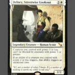 Delney, Streetwise Lookout Holo MTG Proxy | March of the Machine