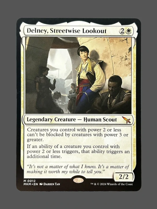 Delney, Streetwise Lookout Holo MTG Proxy | March of the Machine