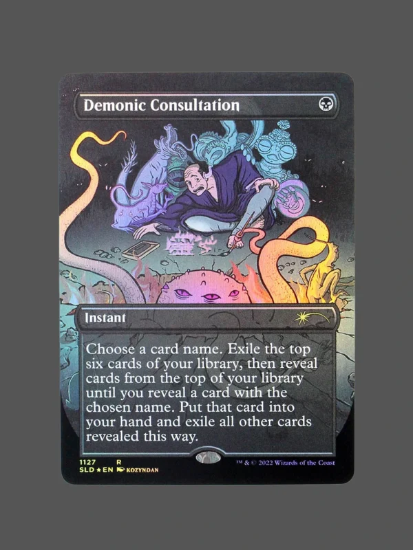 Demonic Consultation Foil MTG Proxy | Streets of New Capenna